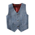 Boys' Solid Grey Basic Vests